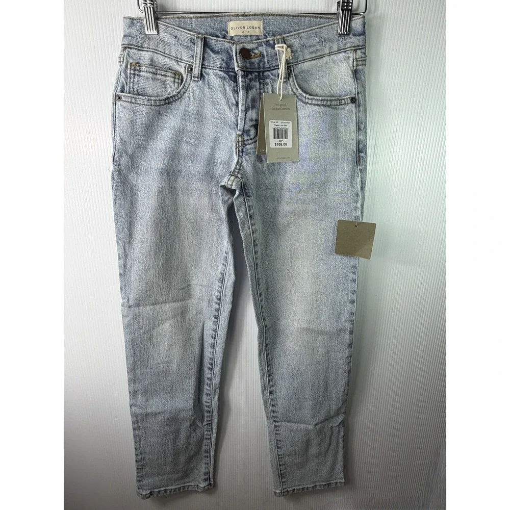 Oliver Logan Chester Low Rise Jeans Women's 24P Petite Light Wash Slim $108